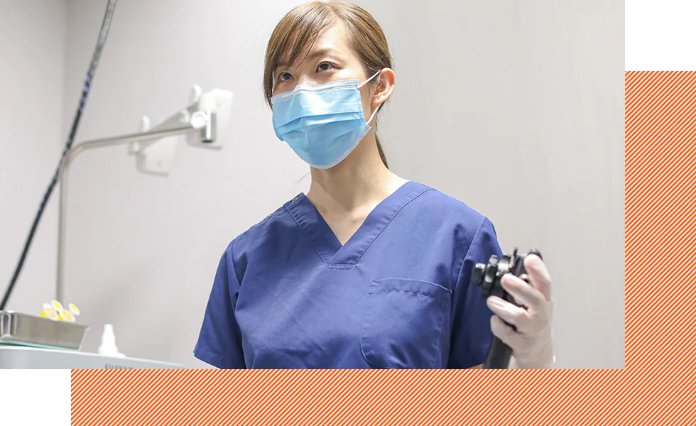 女性医師による内視鏡検査